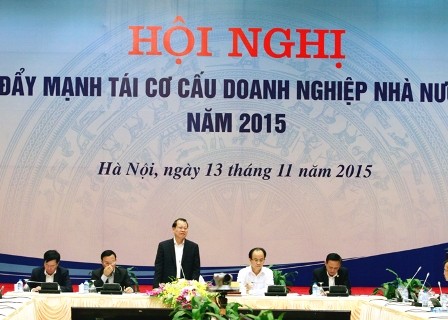 Hội nghị đẩy mạnh tái cơ cấu doanh nghiệp nhà nước năm 2015 - ảnh 1